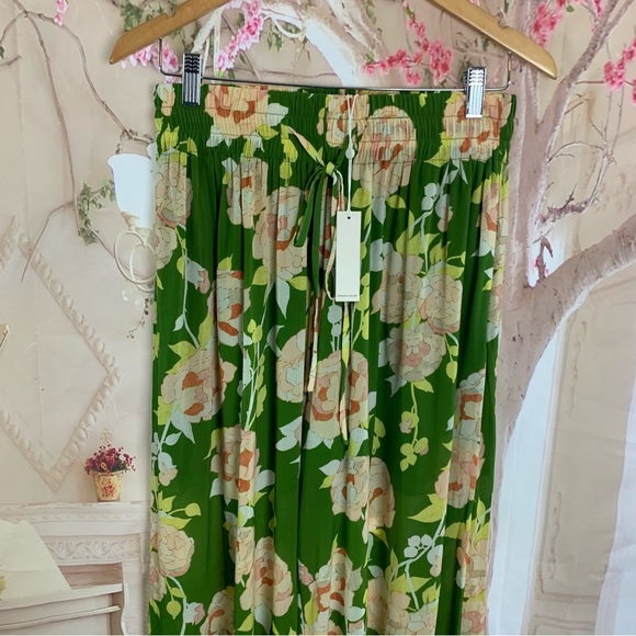 NEW Rebecca Taylor WILD PEONY MESH PULL-ON PANT - Picture 3 of 10